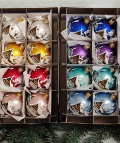 Sada 24 koulí Ø 5 cm - domek mat