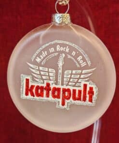 Skleněný medailon 8 cm - znak Katapult