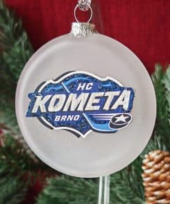 Skleněný medailon 8 cm - HC Kometa Brno