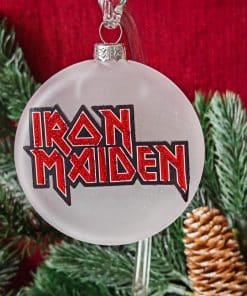 Skleněný medailon 8 cm - Iron Maiden