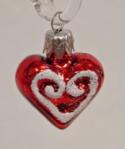 Miniatura - srdce bílé