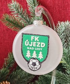Skleněný medailon 8 cm - FK Újezd nad Lesy